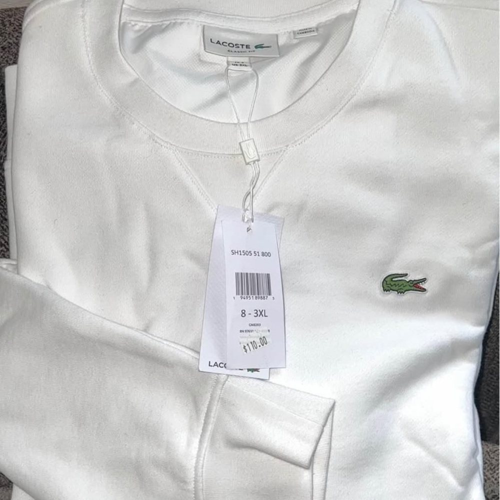 Lacoste Long Sleeve Solid Color Sweatshirt